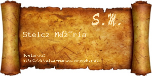 Stelcz Mária névjegykártya